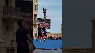 Mekenzie Grabau and Kollin Cockrell 2019 NCA Partner Stunt National Champions Different View [upl. by Corinne]