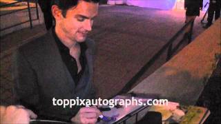 Matt Bomer  Signing Autographs at USA Network Upfronts in NYC [upl. by Pedrotti]