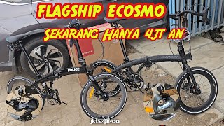 Sepeda Lipat Element Ecosmo Police11speed VS Ecosmo Z10 Coral [upl. by Elleimac]