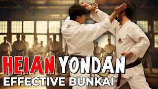 Heian Yondan kata bunkai full kata [upl. by Yenahc]