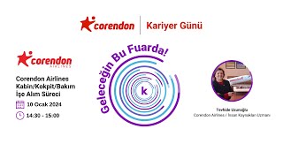 Corendon Airlines KabinKokpitBakım İşe Alım Süreci [upl. by Wiedmann]