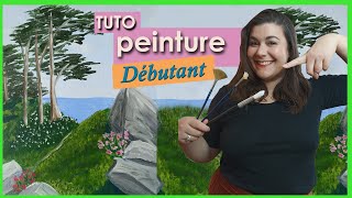 TUTO PEINTURE PAYSAGE  niveau DEBUTANT [upl. by Meek]