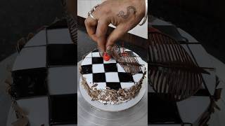 New design black forest cake 😍 decoration ideas blackforestcake shorts youtubeshorts viralvideo [upl. by Alyakem]