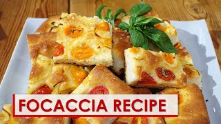 Focaccia Recipe [upl. by Jermyn441]