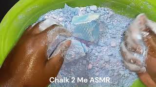 Blue Dyed Gym Chalk Blocks Crush 2x The Speed  Sleep Aid  Oddly Satisfying  ASMR [upl. by Donelu942]