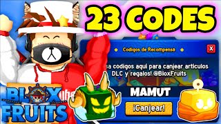 23 CODIGOS DE BLOX FRUITS CODES ROBLOX MAMUT [upl. by Wilson]