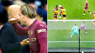 Fans spot what Jack Grealish did during VAR check of Man City’s winning goal vs Wolves [upl. by Akimrehs]