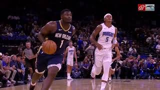 Zion Williamson rocks the rim twice in first quarter  NBA on ESPN [upl. by Webb970]