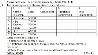 MSExcel Stepamp Formula Row amp Column Simple Way 8marks Computer APPLICATION IT SYSTEM TYBCOM SEM5 [upl. by Ylrevaw]