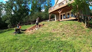 Timelapse of Making Steps in a Hillside [upl. by Anirbaz]