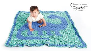 Thick Dino Crochet Baby Blanket  PREVIEW  The Crochet Crowd [upl. by Micaela]