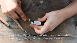 MB 32 Stempel schnitzen DIY [upl. by Ziegler841]