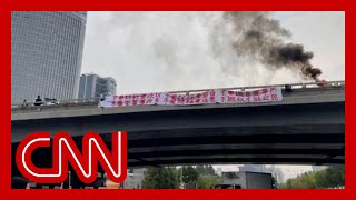 Video shows rare protest in Beijing as Chinese leader is set to extend his reign [upl. by Eglantine12]