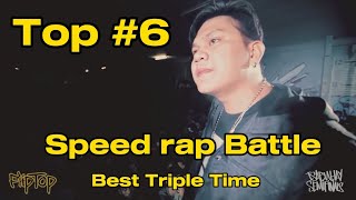 Speed rap Battle Best Triple Time  Soundtrip in fliptopbattles [upl. by Brouwer]