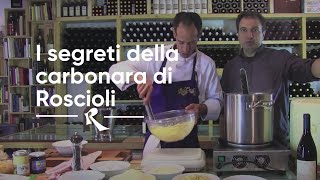 How to prepare carbonara  I segreti della carbonara Roscioli [upl. by Mortimer771]