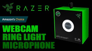 Razer Kiyo Webcam Microphone amp Ring Light 4K Detailed Setup amp Review  Unboxing [upl. by Ihcur]