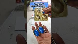 Diy earrings from capsule😍💙 shorts youtubeshorts viral inspiration artist diy handmade craft [upl. by Kain673]