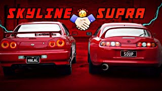 Supra MK4 vs GTR skyline edit WhatsApp status [upl. by Derdlim]