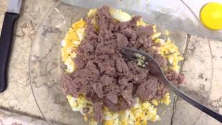 Салат из тунца по диетe Дюканаэтап Атака Tuna salad Dukan dietthe Attack Phase [upl. by Leslie]