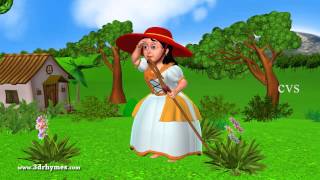 Little Bo Peep has Lost her Sheep  3D Animation English Nursery rhymes for children [upl. by Anoo339]