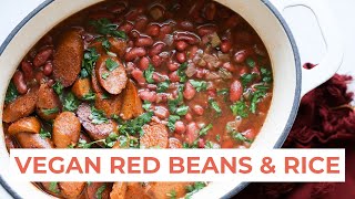 If I could make one dish every week  VEGAN RED BEANS amp RICE [upl. by Asinet]