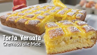 TORTA VERSATA CREMOSA ALLE MELE 🍎 ricetta facile di Tutti a tavola [upl. by Sakovich]