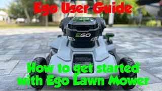 EGO Self Propelled Push Lawn Mover Complete User Guide  How To Use An Electric Lawnmower [upl. by Charo]