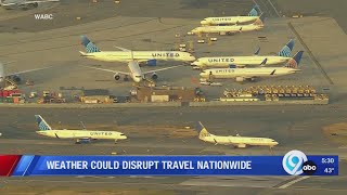 Weather could disrupt travel nationwide [upl. by Hanauq]