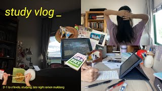 D1 to o’levels a study vlog  7hour study days late night ramen mukbang [upl. by Loraine]