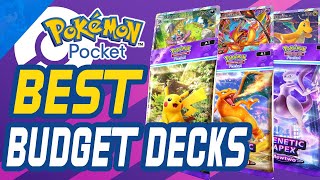 Best BUDGET DECKS for Pokemon Pocket  Start Battling ASAP [upl. by Avril]