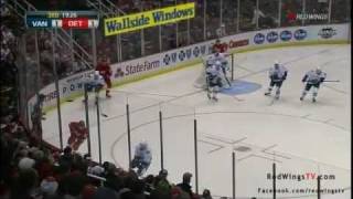 Niklas Kronwall Nails David Booth 022312 [upl. by Hughie]