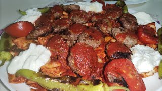 Evde Köfte İskender Tarifi 🔝 Pideli Köfte Nasıl Yapılır [upl. by Neeham]