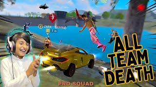 All Team Death Fight with Pro Player 😂 FreeFire GamePlay  core i9 14900k [upl. by Kooima434]