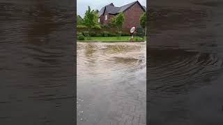 Flooding off Dalston Road Carlisle [upl. by Ally]