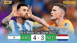 MESSI LEADS ARGENTINA TO SEMIFINALS IN A MOST DRAMATIC MATCH AND ELIMINATED NETHERLAND FROM WORLD C [upl. by Fitzger]