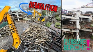 Grand Prix DEMOLITION Update  16th November 2024  Blackpool Pleasure Beach [upl. by Llerrod599]