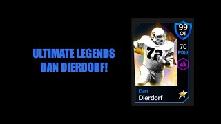 ULTIMATE LEGENDS DAN DIERDORF Madden Mobile 20 [upl. by Yrelbmik]