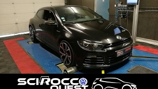 Scirocco R stage 2 APR 345cv  253kw vw racingline performance admission [upl. by Bendix]