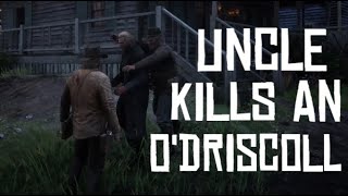 RDR2  Uncle Kills an ODriscoll Rare Random Event [upl. by Aerdnwahs138]