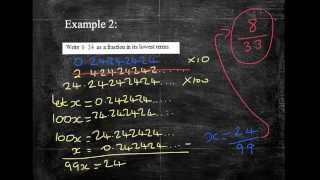 Writing recurring decimals as fractions A higher GCSE topic [upl. by Marga]