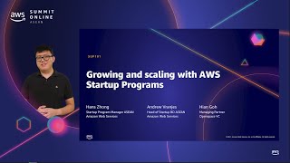 AWS Summit Online ASEAN 2021  Growing and Scaling with AWS Startup Programs [upl. by Nnyledam856]