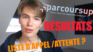 Comprendre les résultats Parcoursup  rangs attente [upl. by Alabaster]