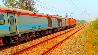 railway  wap 4 locomotive full speed  Jasidih JamuTawi express video [upl. by Shandie]