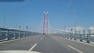 Crossing the 1915 Çanakkale bridge in Turkey Longest suspension bridge in the world [upl. by Shana]