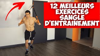 12 meilleurs exercices avec sangles dentrainement  sport à la maison [upl. by Novrej431]