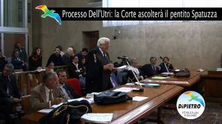 Processo DellUtri il pentito Spatuzza deporrà in aula [upl. by Clintock479]