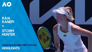 Kaia Kanepi v Storm Hunter Highlights  Australian Open 2024 Qualifying First Round [upl. by Firooc]