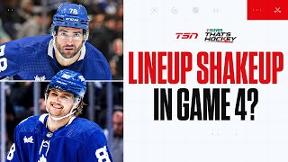 WILL LEAFS LINEUP GET A SHAKEUP FOR GAME 4 [upl. by Ydnyc606]