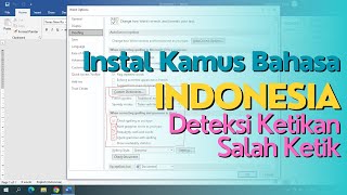 CARA INSTAL KAMUS BAHASA INDONESIA DI WORD [upl. by Xineohp508]