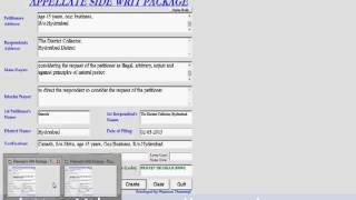 Writ and Suit Package application  Thummaji Software Solutions [upl. by Enirod280]